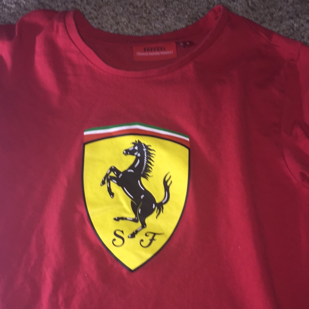 Red Ferrari Official Licensed Product shirt